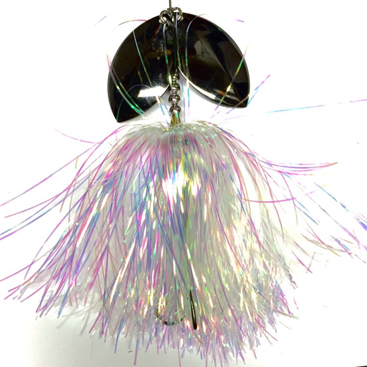 Musky Bucktail Custom Angel Tears Lil Weedwacker