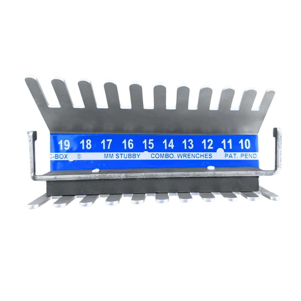 Metric Stubby Combination Wrench Holder without Rubber Band - (10mm to 19mm)