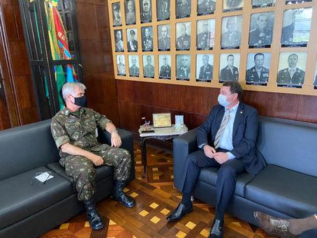 David Soares visita Comando Militar do Leste