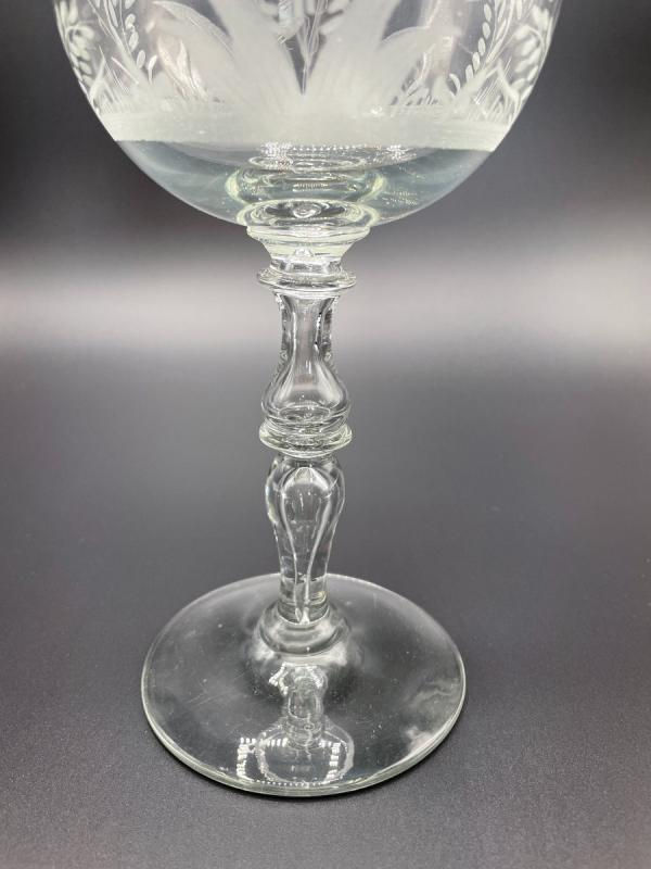 Thumbnail: Paire De Verre De Mariage En Cristal