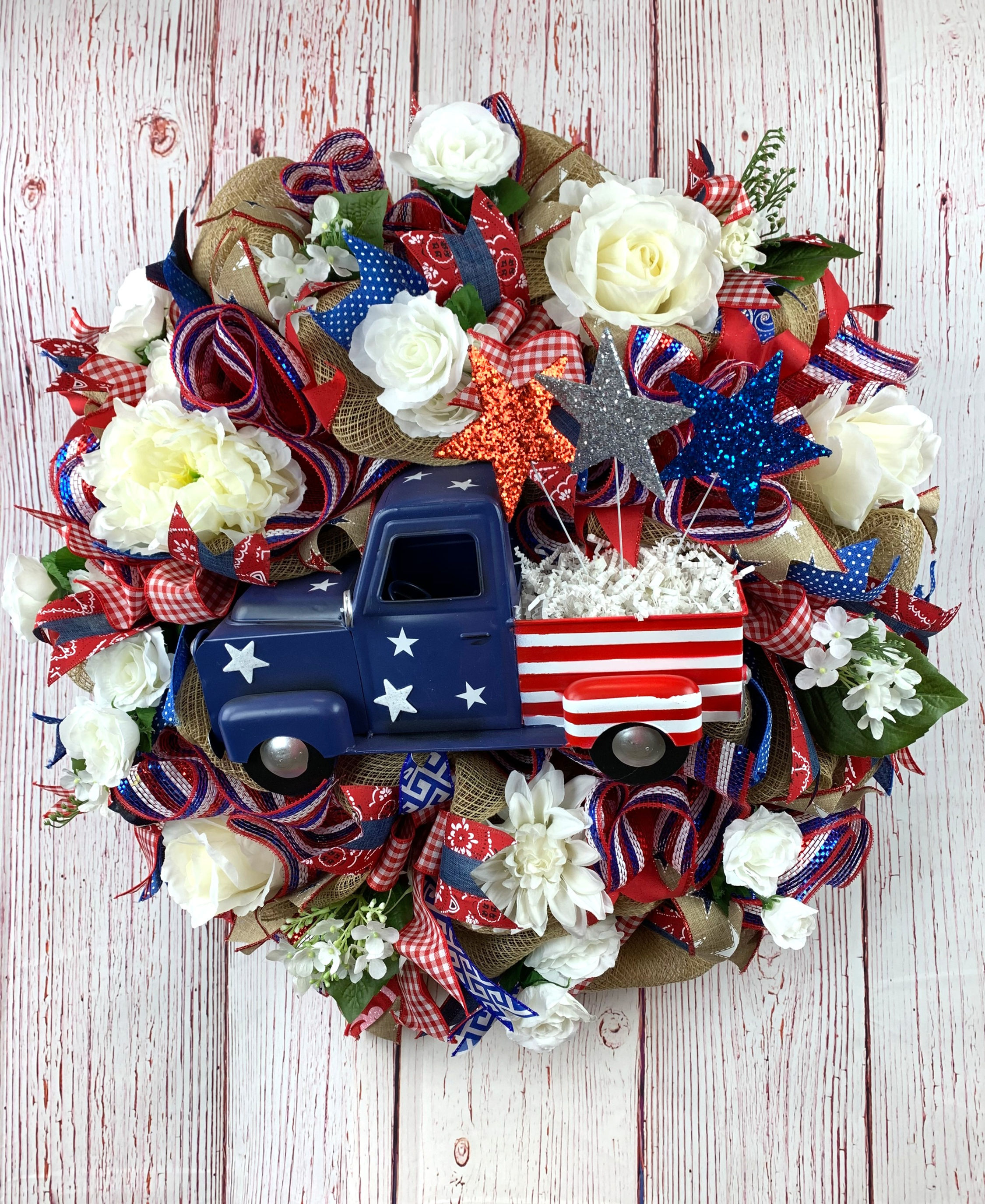 Patriotic Truck Wreath