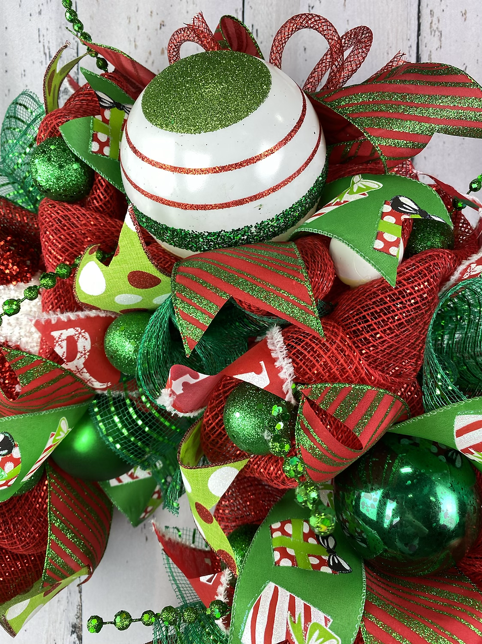 Thumbnail: Large Candy Cane Wreath