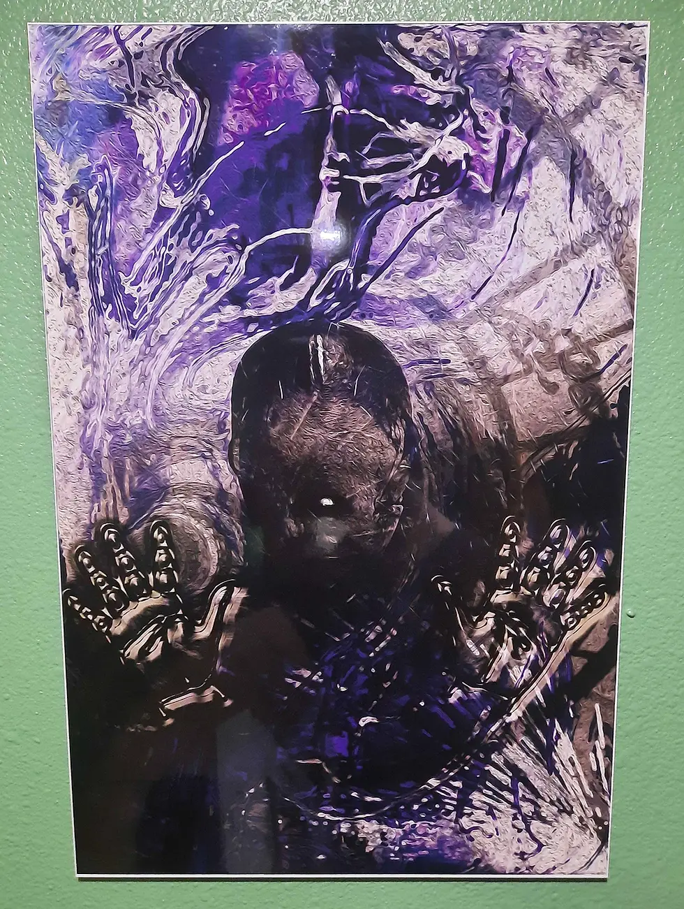 Of The Faceless Purple Metal Print