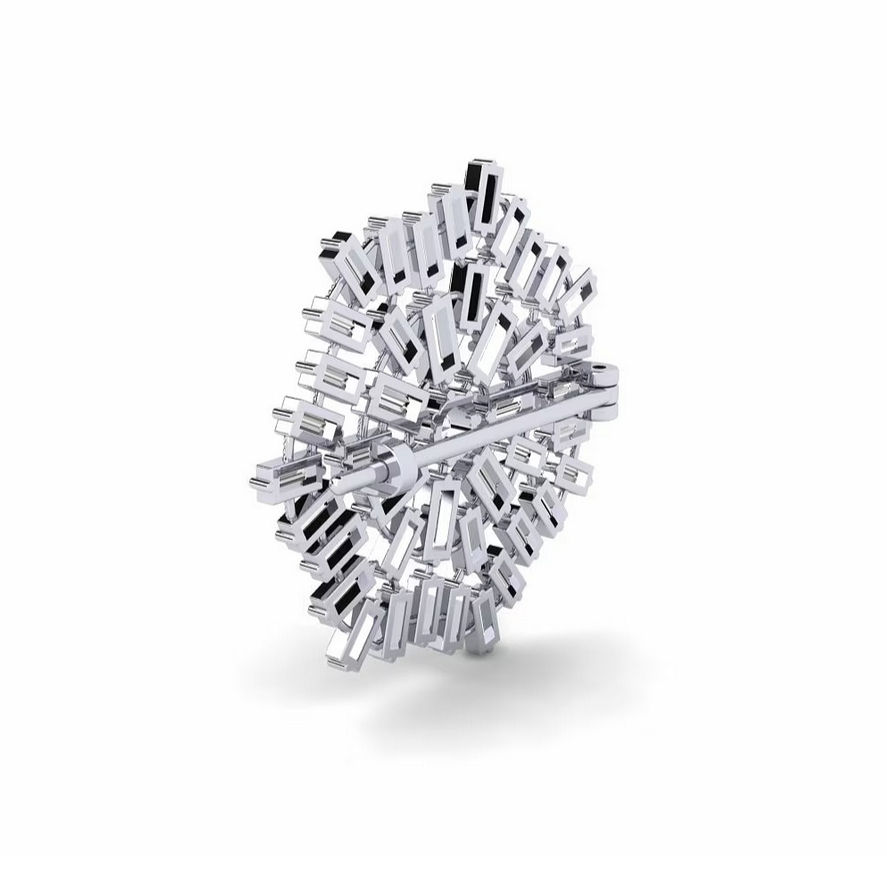 Thumbnail: Donatellii™ "Fiocco Di Neve" Exotic Diamond Brooch