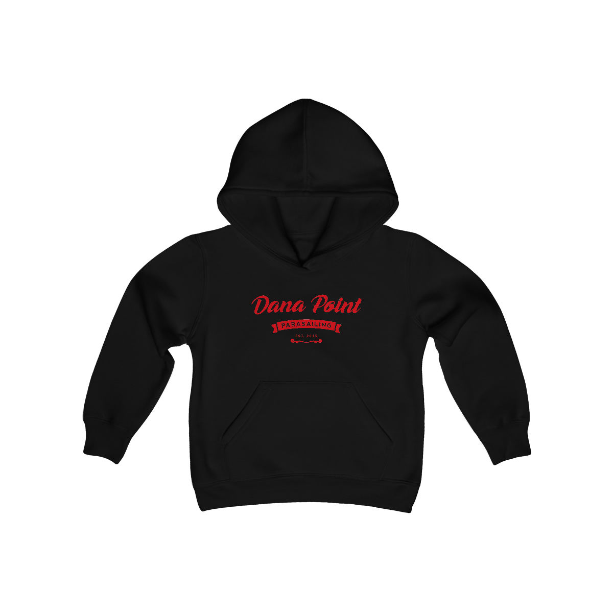 Red Logo Kids Hooded Sweatshirt