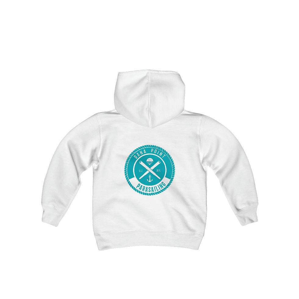 Thumbnail: Teal Logo Kids Hooded Sweatshirt