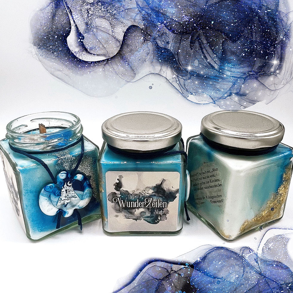 Miniaturbild: WunderZeilen Buchkerze (m. Blattgold)