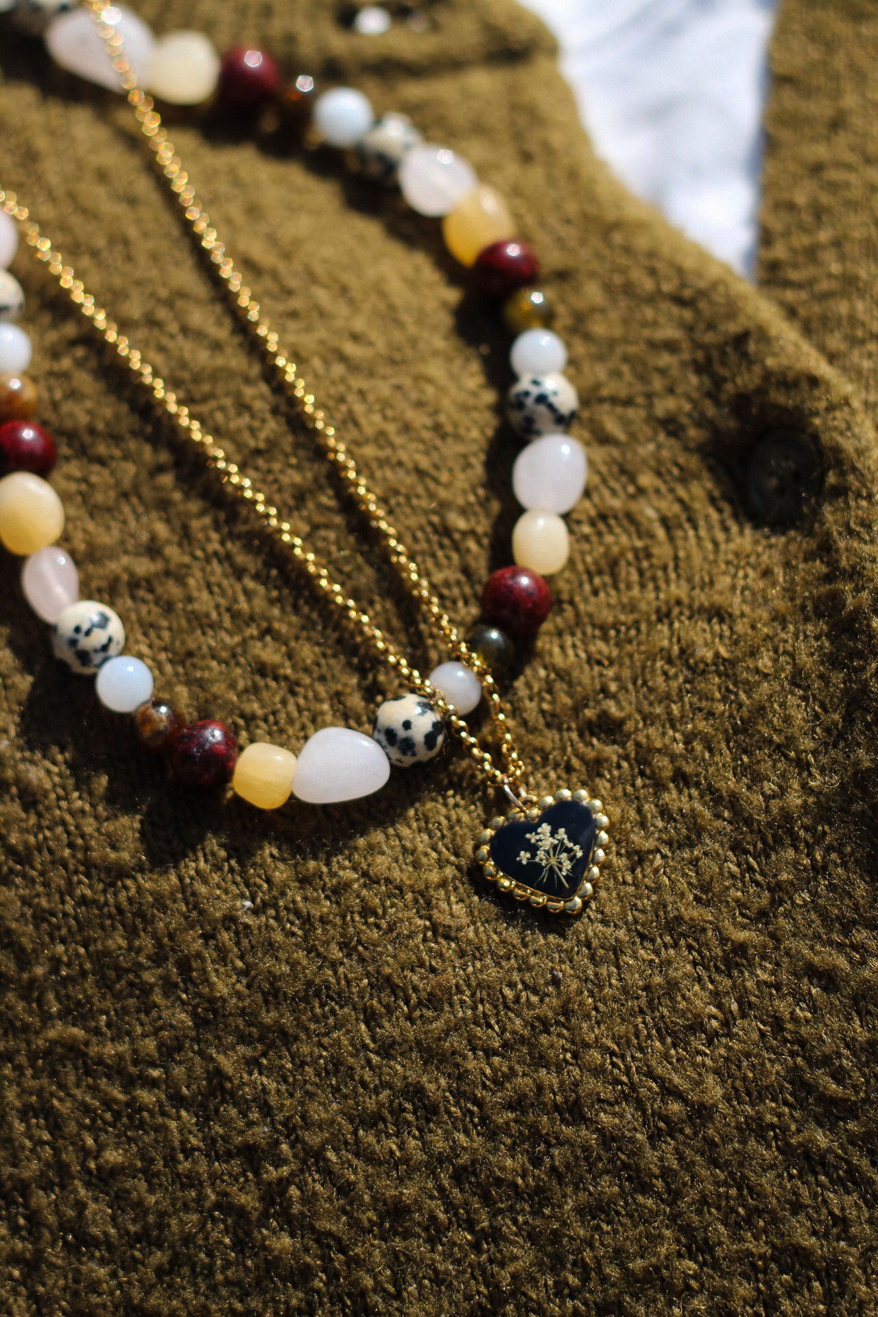 Heart - Blumen Kette