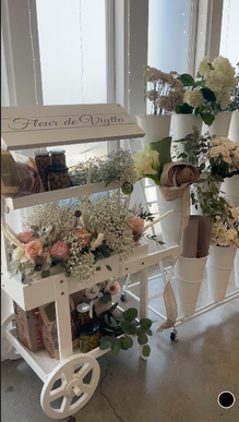 Floral Bouquets in Cart, Los Angeles, CA