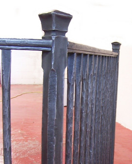 hand forged iron railing