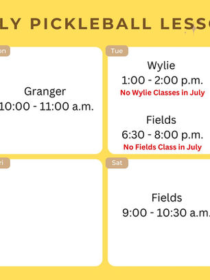 July Pickleball - Join Us!