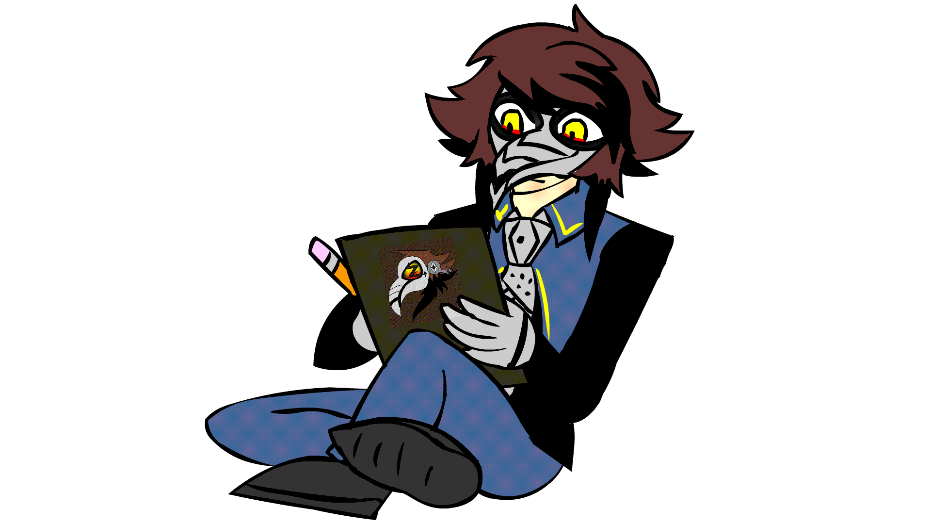 Z.Q. Sitting and Drawing.gif