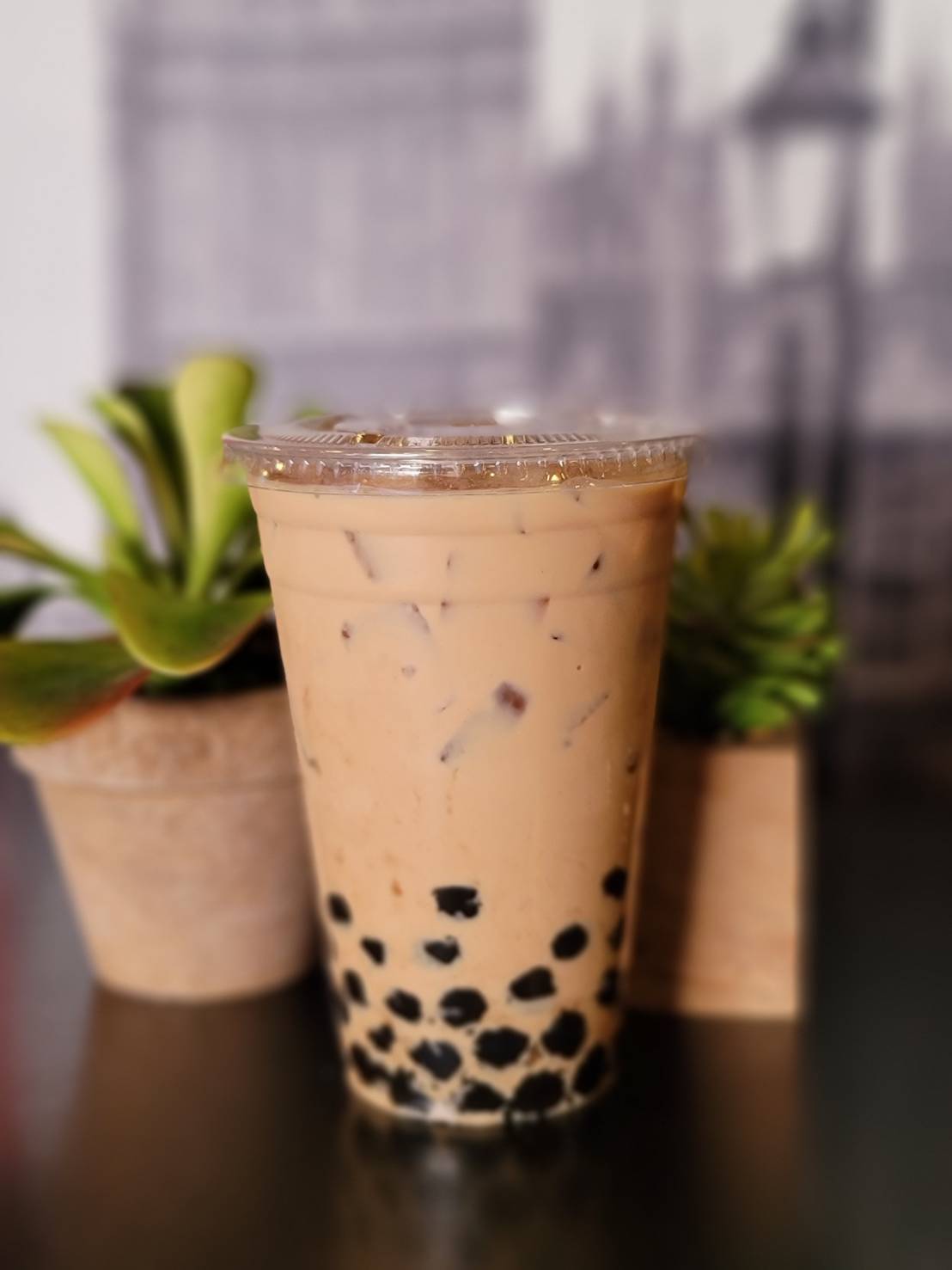 Milk Tea with Agar Boba