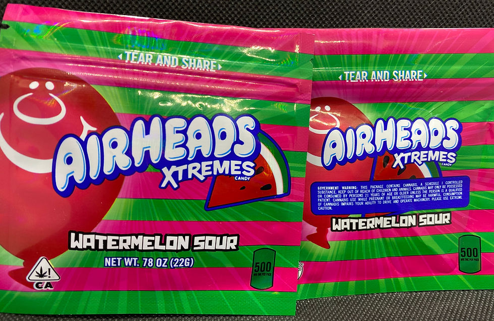Thumbnail: Sour Watermelon Airheads 500mg