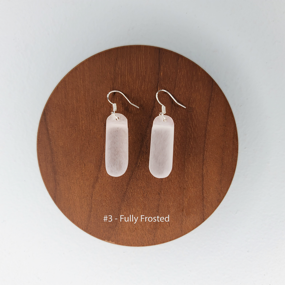 Thumbnail: Paradise Square Earrings - Fully Frosted