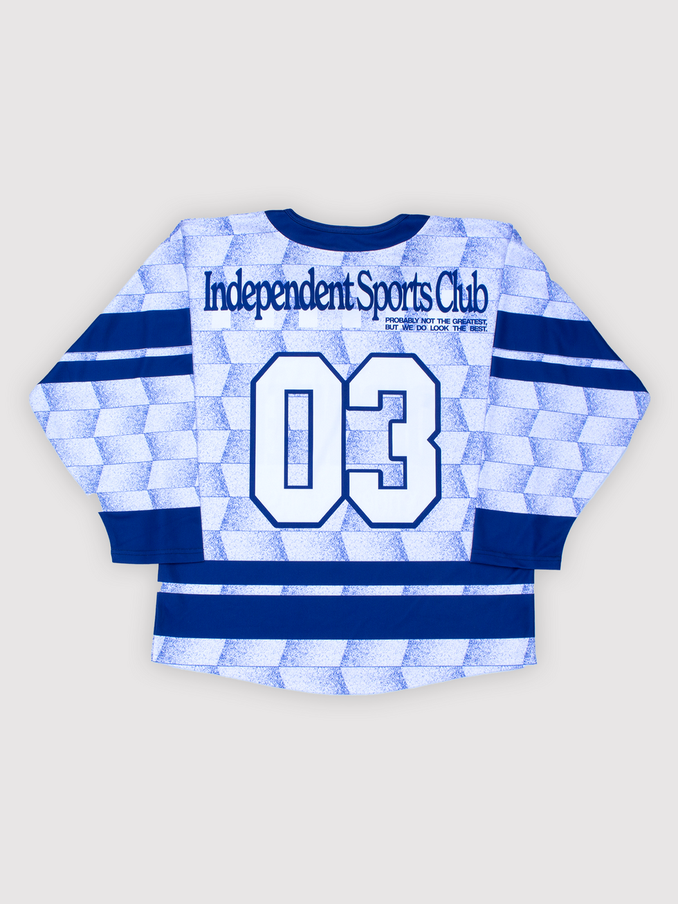 achteraanzicht ijshockeyshirt lange mouwen, perfect voor mensen met een unieke kledingstijl