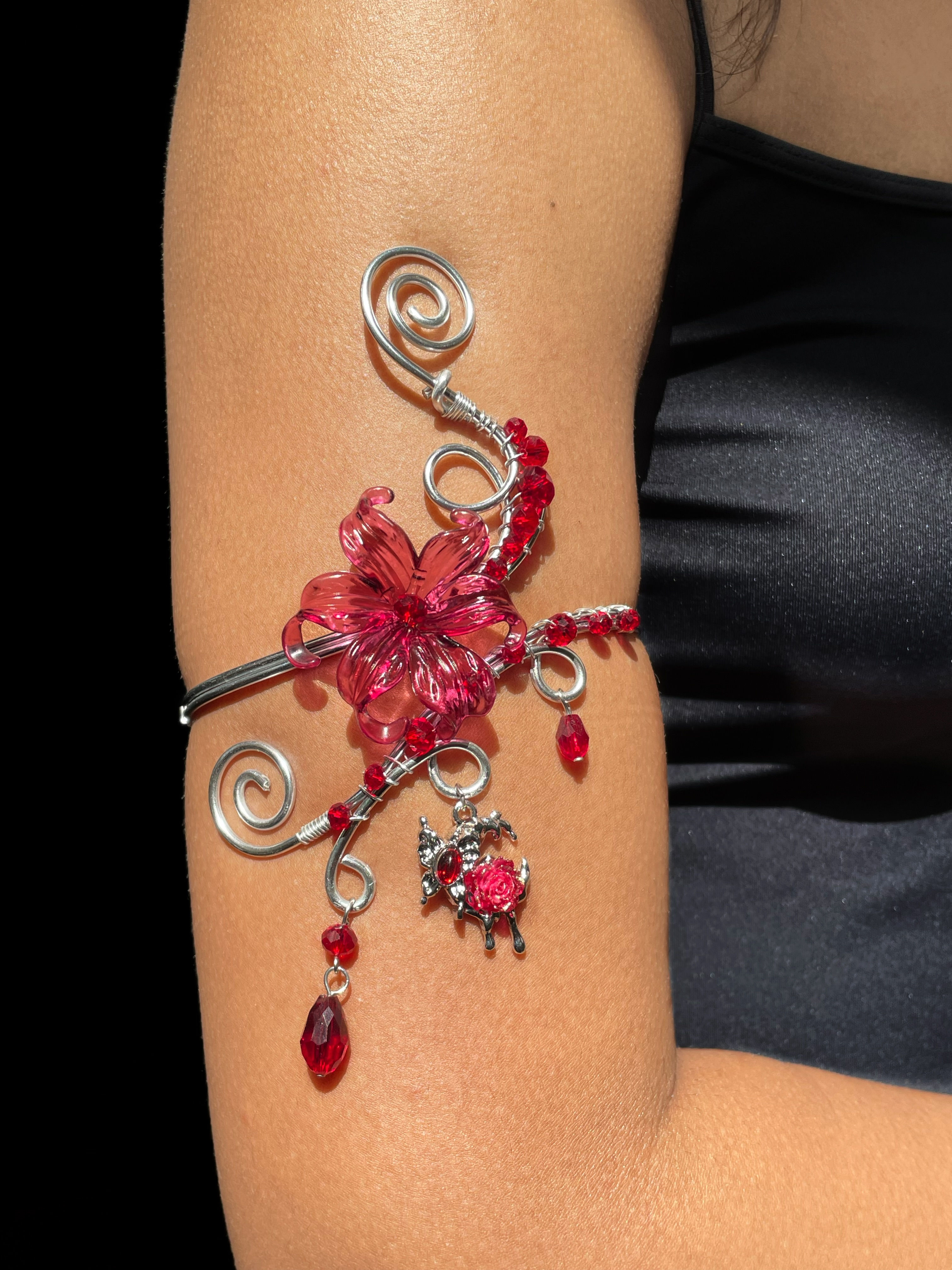 Red Moon Lily Armcuff