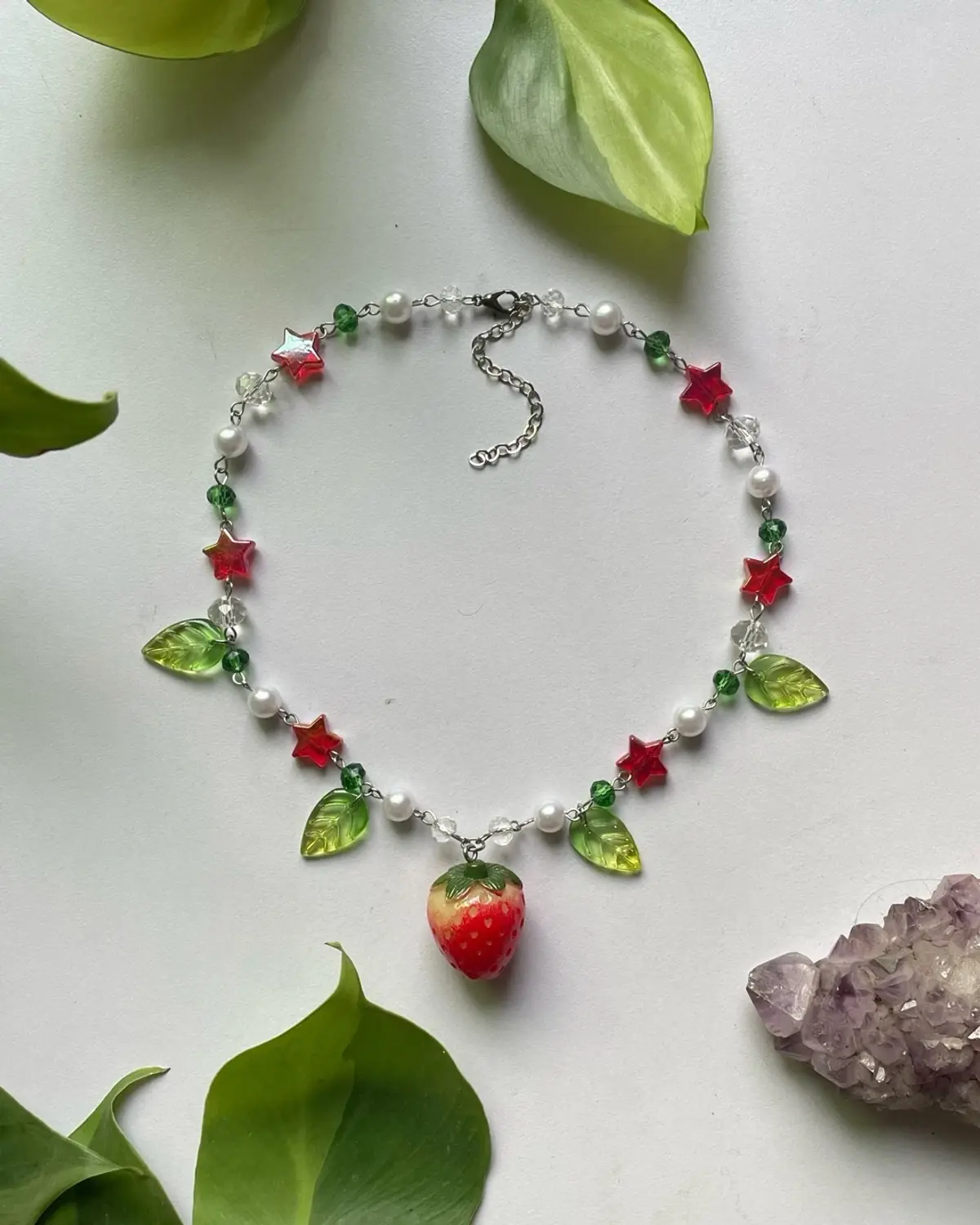 Strawberry Star Necklace