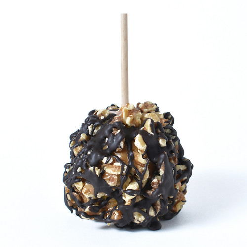 One Dozen Walnut Dark Chocolate Candy Apples Buy Candy Apples