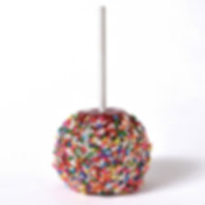 One Dozen Multi-Colored Sprinkles Candy Apples