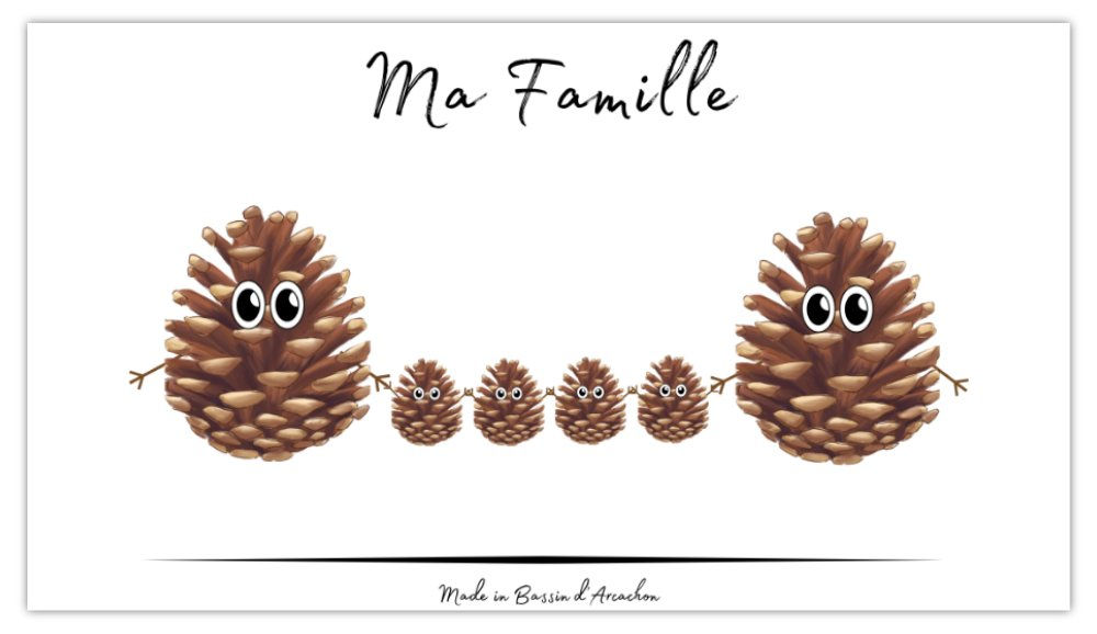 Ma Famille Magnet : Deux Adultes, Quatre Enfants