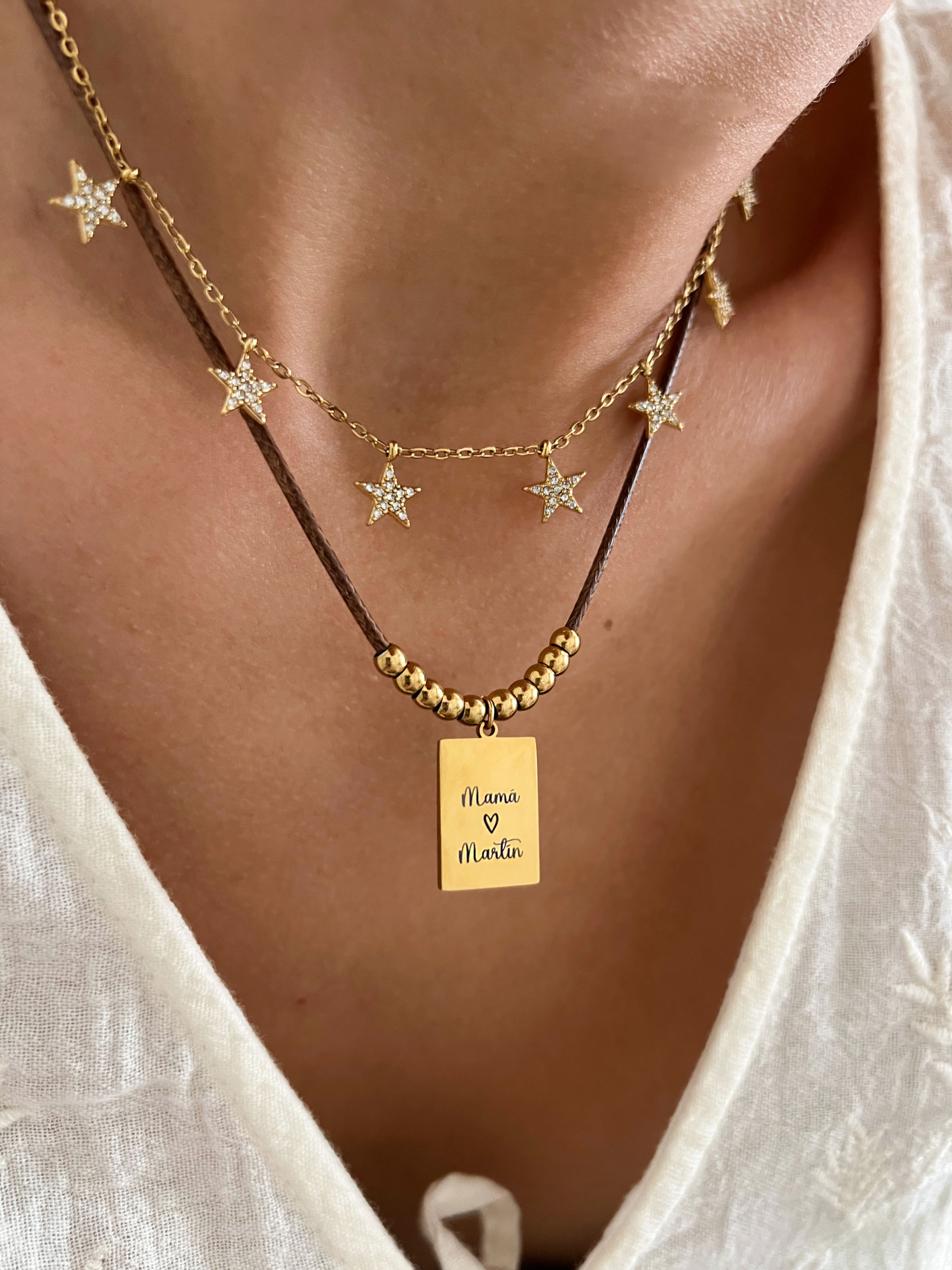 VEGA · Collar Placa Personalizada