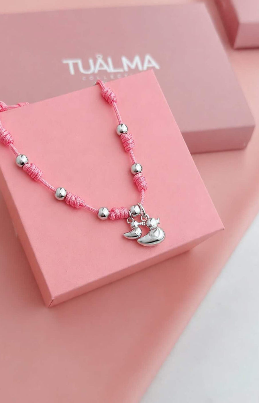MAMA PATITO Collar Nudos ACR. Plata