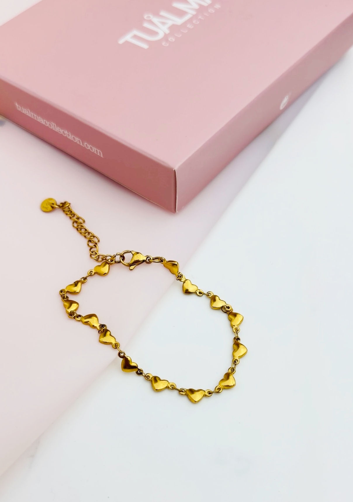 CORAZONES ACERO Pulsera
