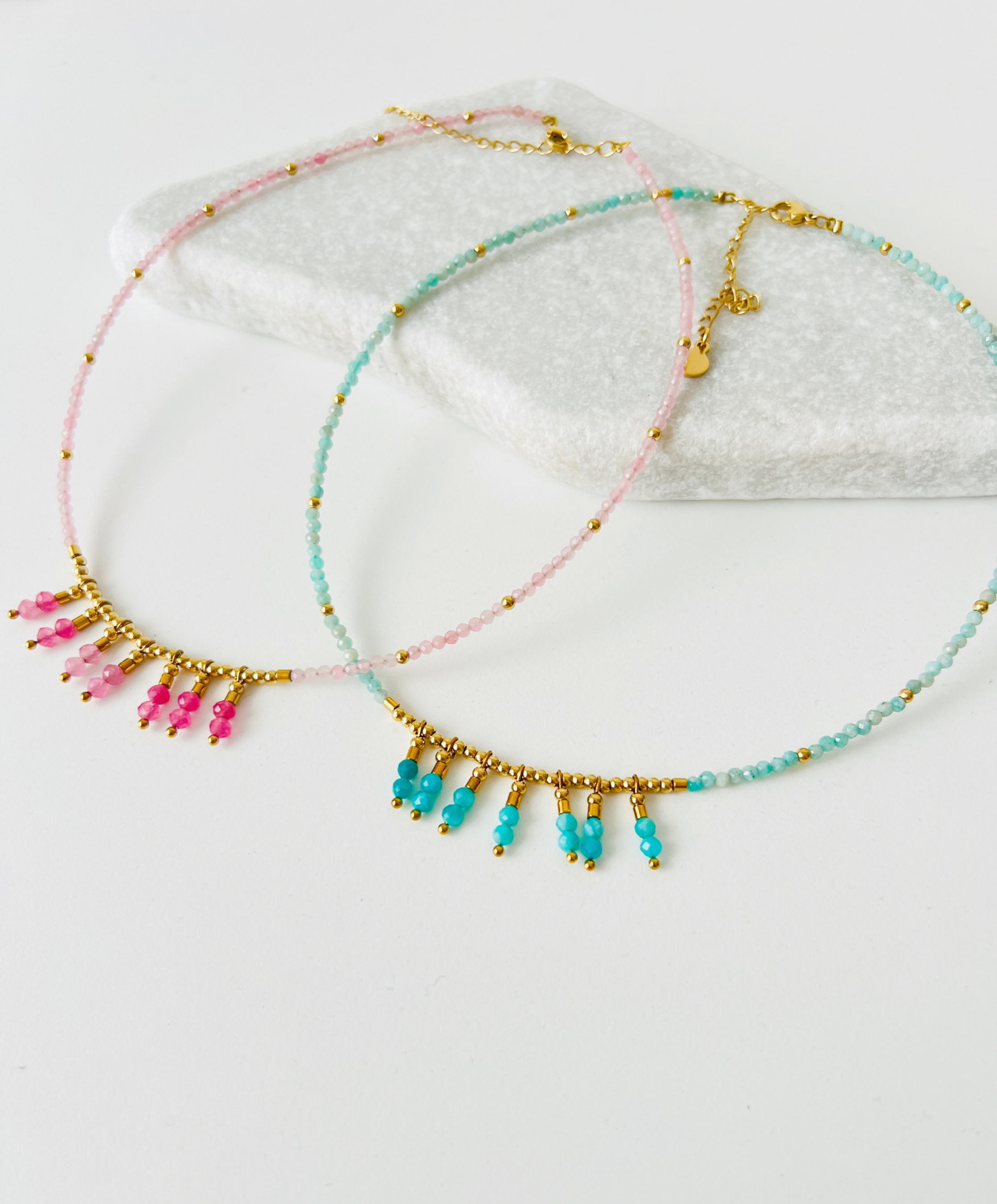 CONSTANZA Collar Cascada Piedras