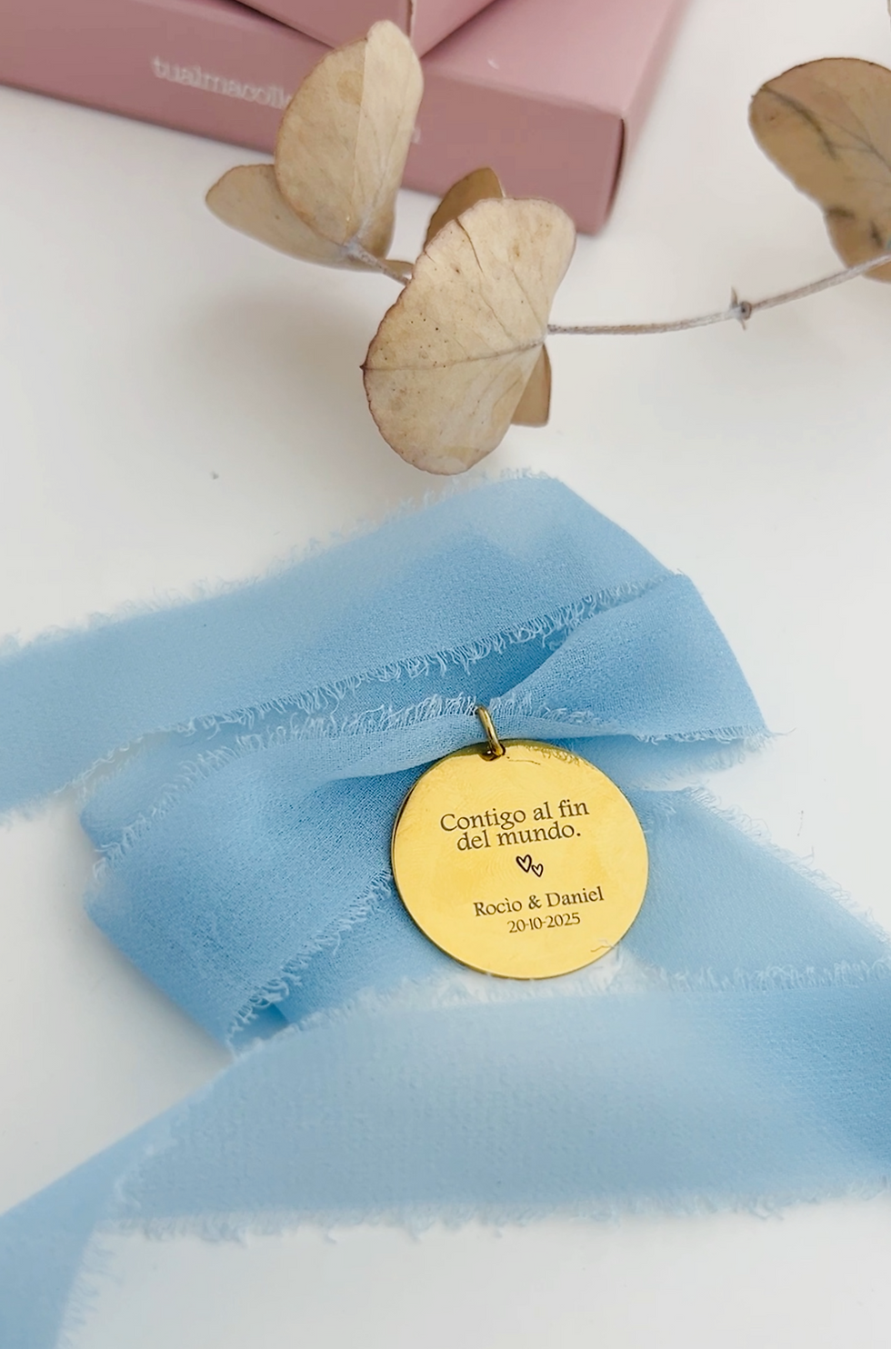 Medalla Ramo Gasa Azul