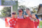 Herlene Yu, Lim Wan Ting and Emma Middleditch secured bronze for the women's aquathlon relay. PHOTO: KEITH BRANDON