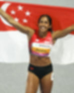 Shanti Pereira is the most decorated Singapore sprinter and the defending gold medallist for women's 100m and 200m events. PHOTO: SINGAPORE ATHLETICS