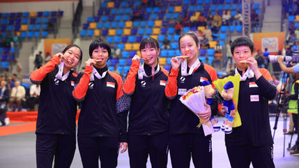 Singapore Women’s Table Tennis Team Clinch Bronze at Asian Championships After Four-Year Hiatus