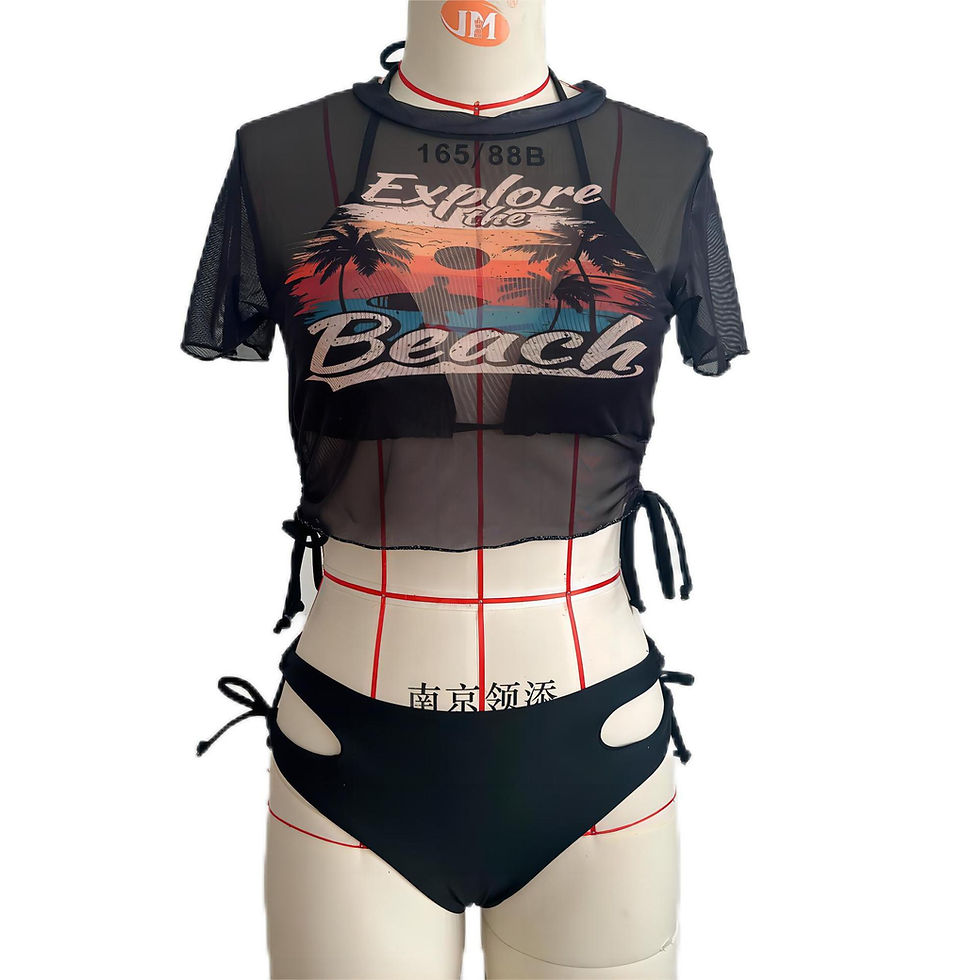 Thumbnail: Women Two Pieces Swimsuit Beachwear V-Neck Bathing Suits