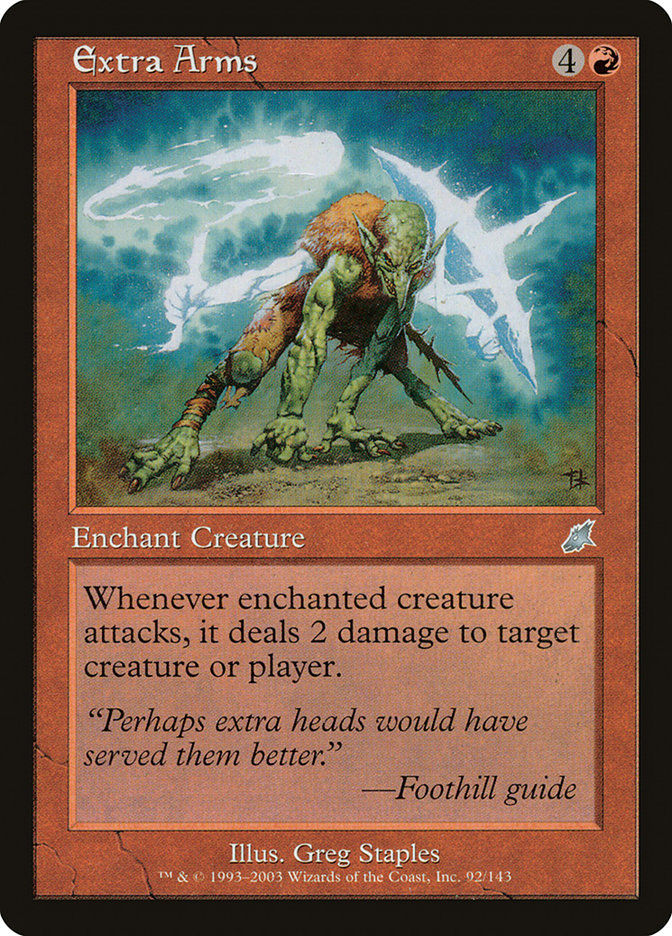MTG-Single-Extra Arms-SCG-92-Normal-NearMint