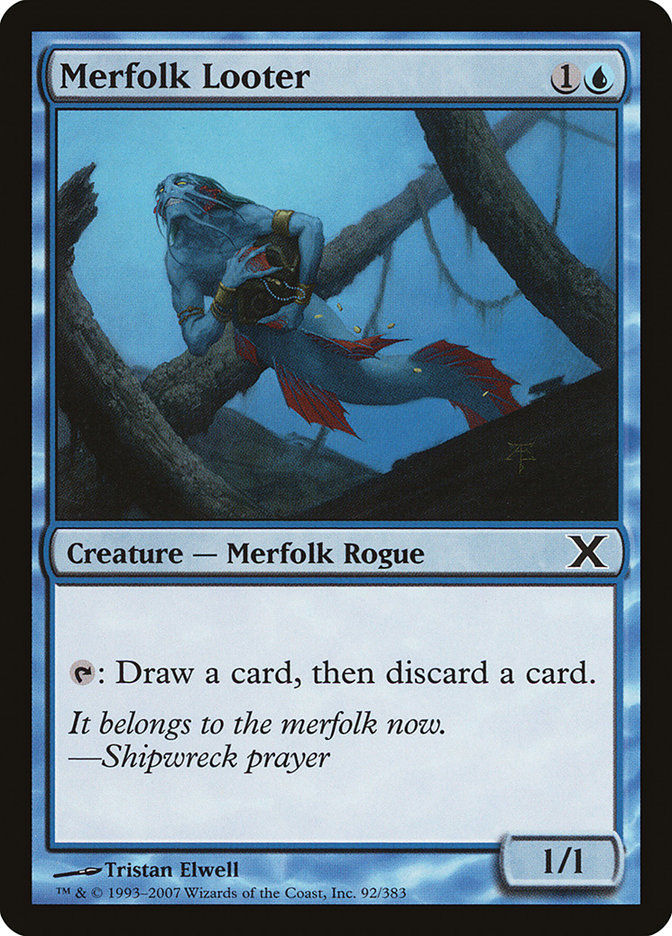 MTG-Single-Merfolk Looter-10E-92-Normal-NearMint