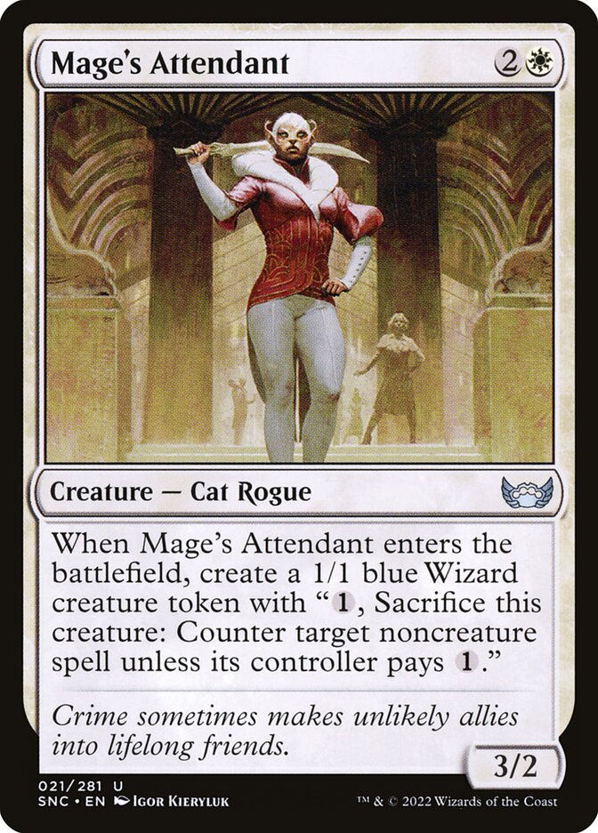 MTG-Single-Mage's Attendant-SNC-21-Normal-NearMint