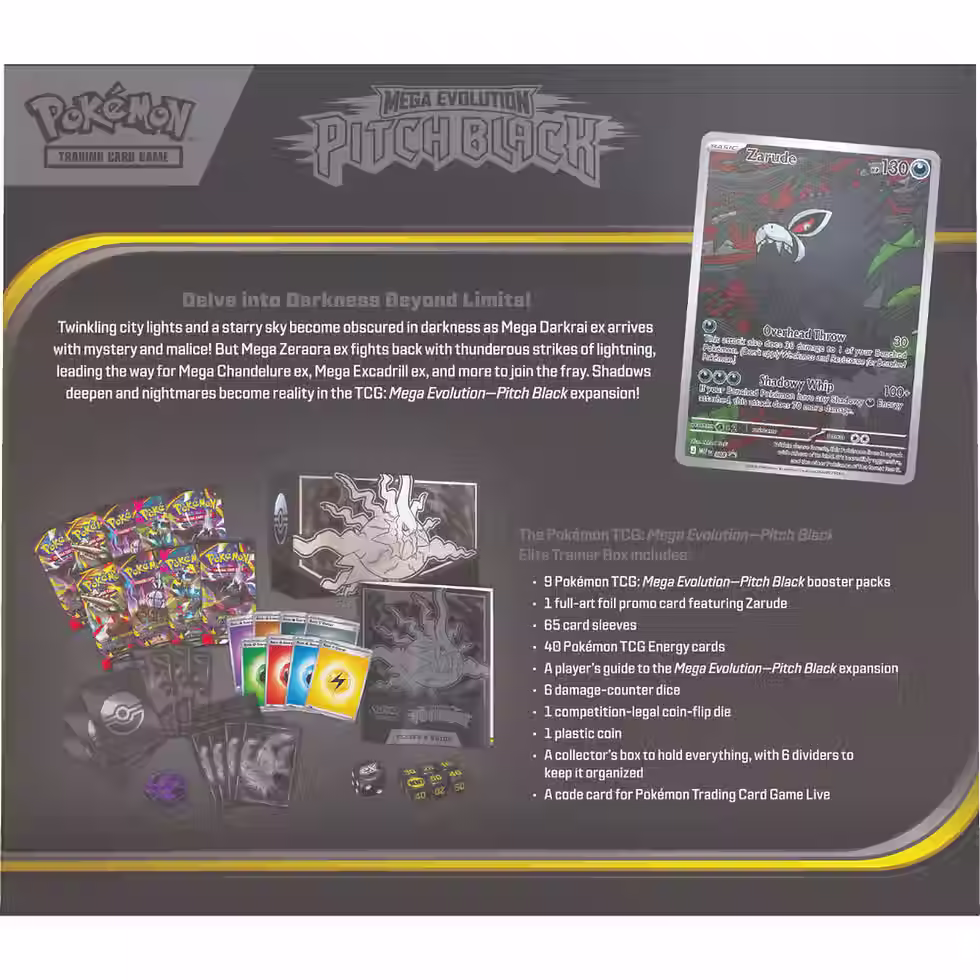 Pokemon | Mega Evolution: Pitch Black - Elite Trainer Box