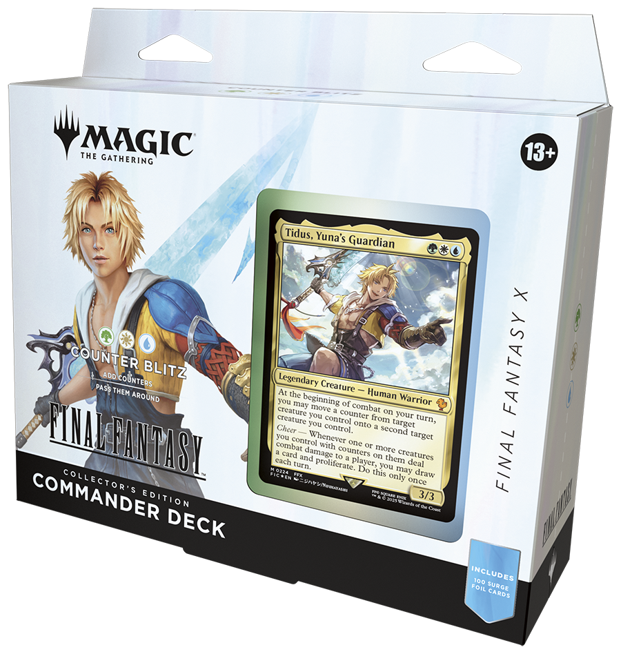 MTG - FINAL FANTASY Counter Blitz (Green-White-Blue) Commander Deck: Collector's Edition