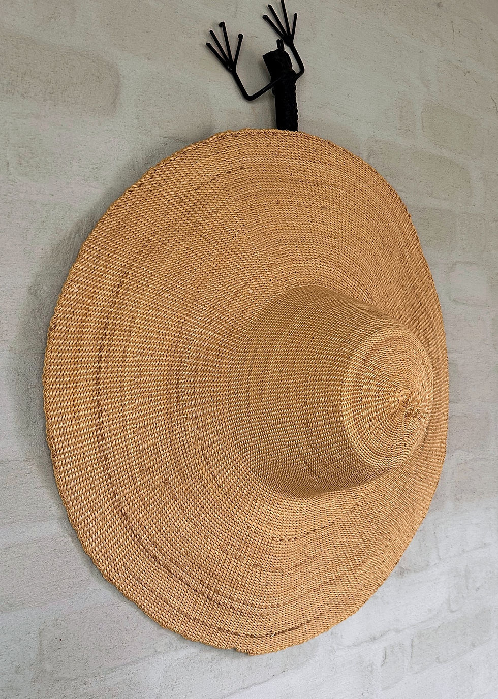 Thumbnail: Bolga Wide Natural Woven hat-Handmade in Ghana