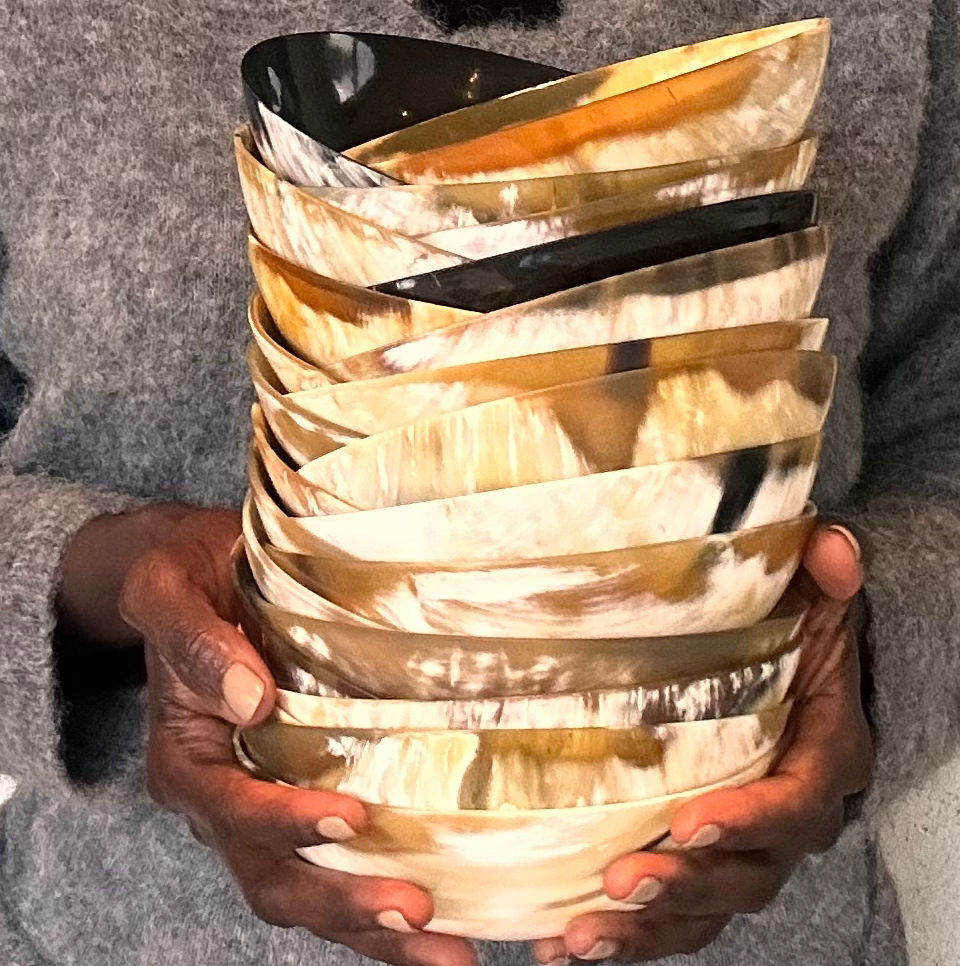 Thumbnail: Ankole Cowhorn Bowl- Handcrafted in uganda