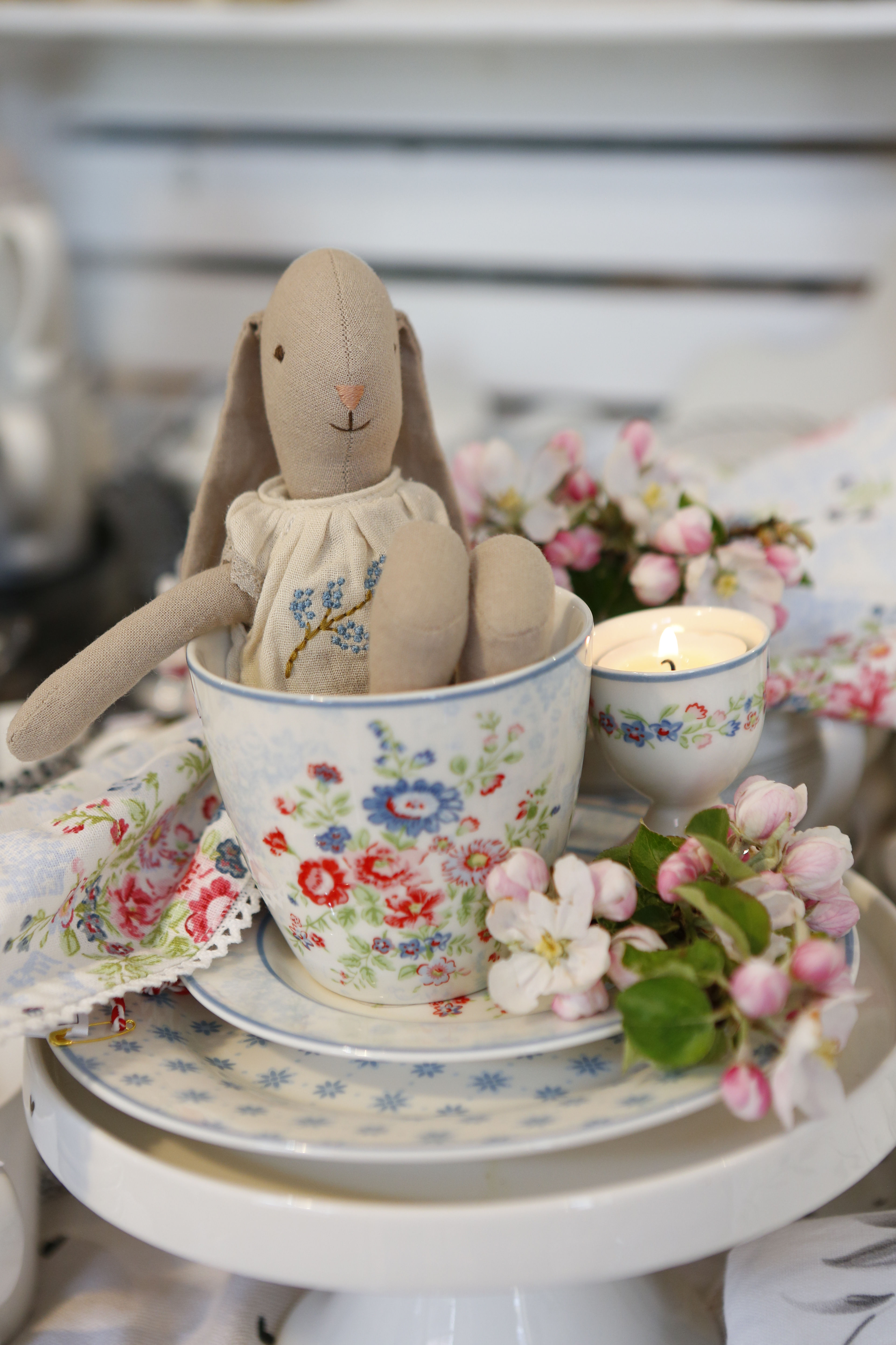 GREENGATE Latte Cup "Ailis white" 10x9cm