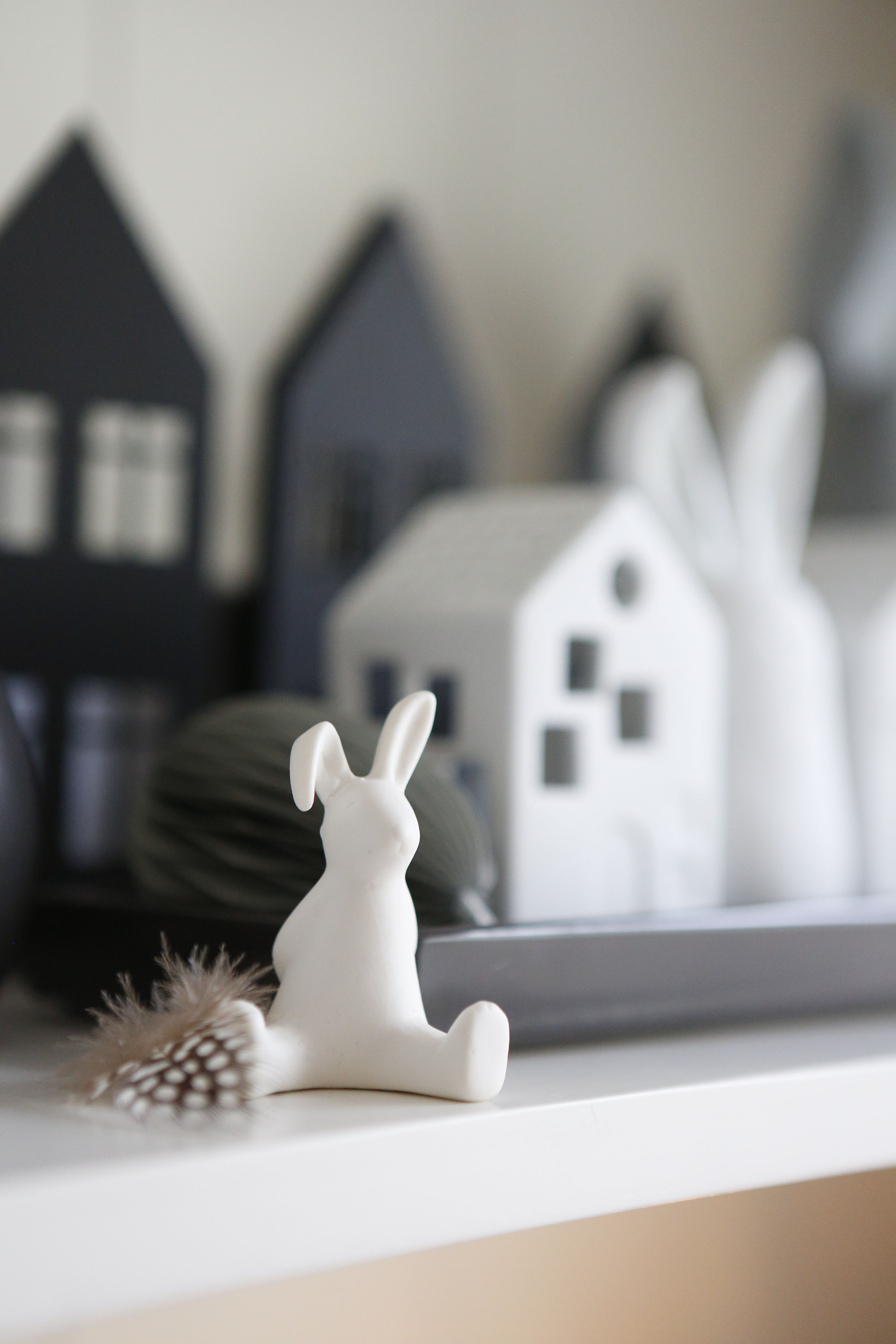 STOREFACTORY Hase "Stampe" Weiß aus Keramik