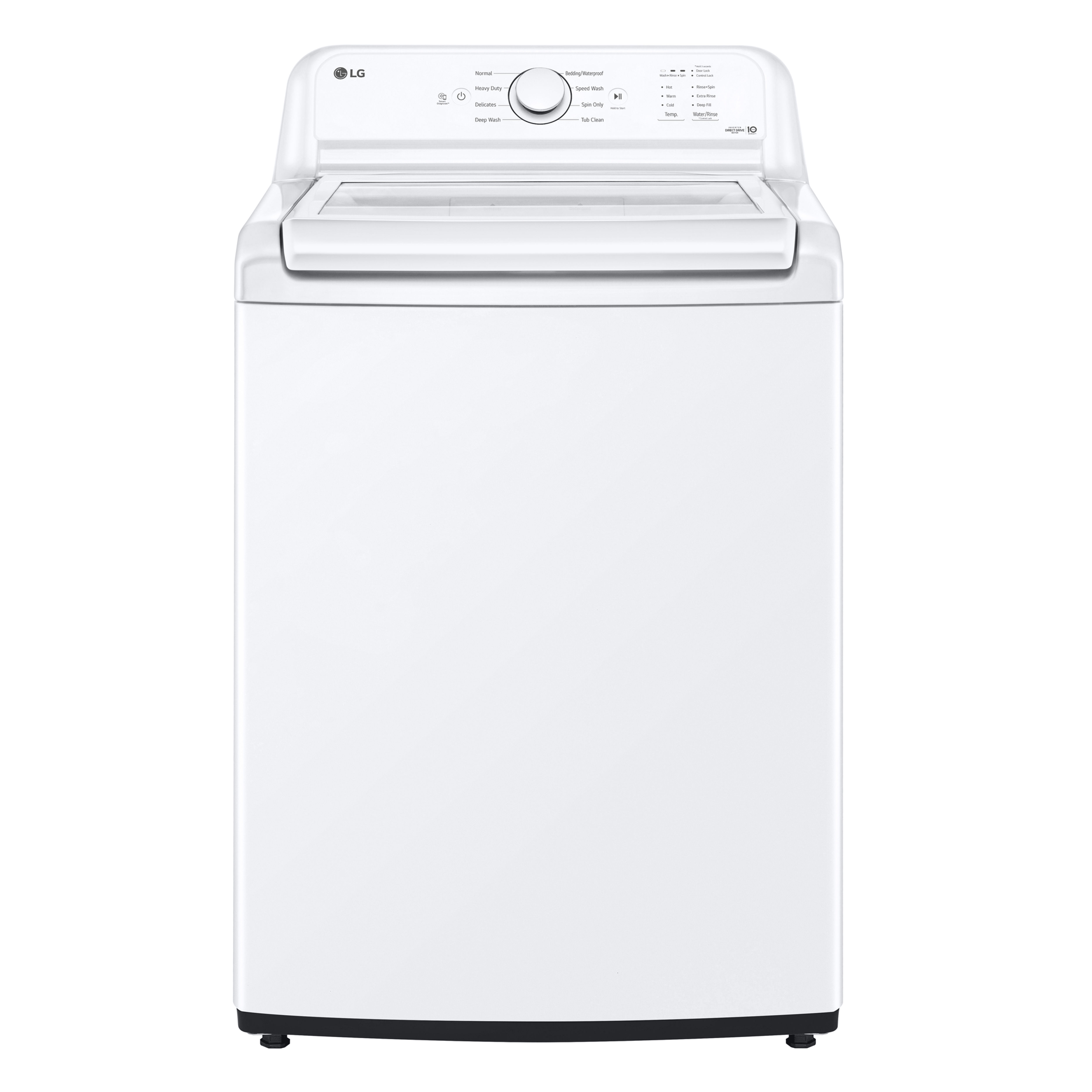 WT6105CW - Top Load Washer with Agitator, White Stainless