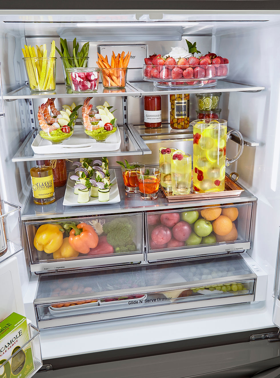 Thumbnail: LRFVS3006D - French Door 36'' Refrigerator, Standard Dept, Black Stainless