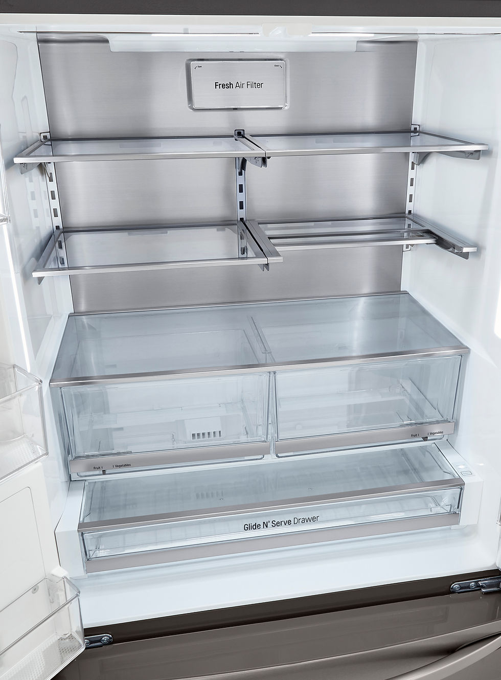 Thumbnail: LRFVS3006D - French Door 36'' Refrigerator, Standard Dept, Black Stainless