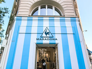A nostalgic capsule collection by le coq sportif and the legendary Maradona 