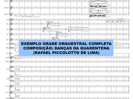 Tipos de Partitura Musical: Grade Orquestral, Lead Sheet e Partes Individuais