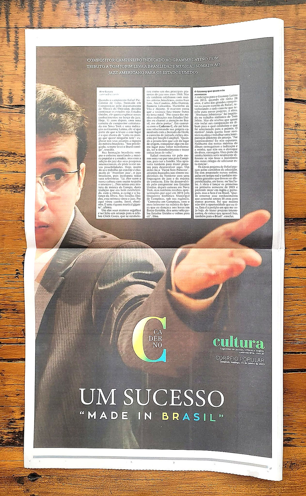 Um sucesso "made in" Brasil (matéria do jornal Correio Popular de Campinas)