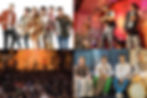 Collage of images representing the forró universitário movement, including Brazilian bands performing live and a crowded dance floor at Canto da Ema in São Paulo, with couples dancing forró.